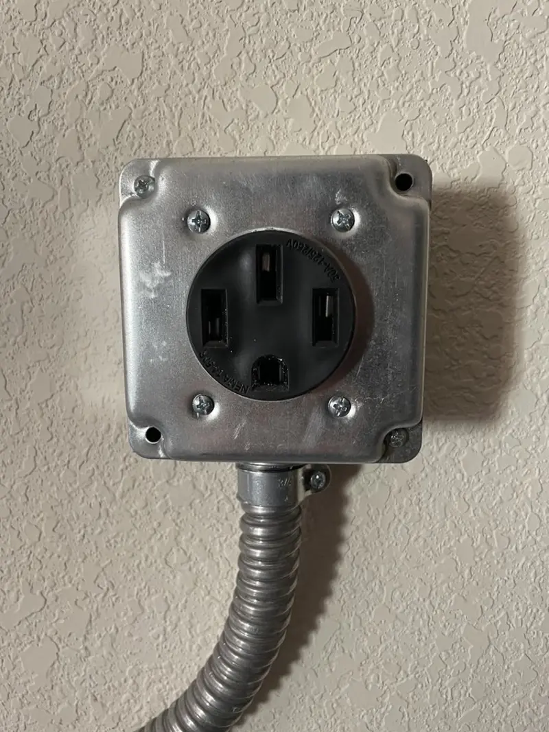 NEMA 14-50 outlet installed for Electrical Panel Upgrade in West Miami
